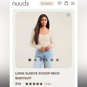 Brand new Nuuds long sleeve bodysuit size small